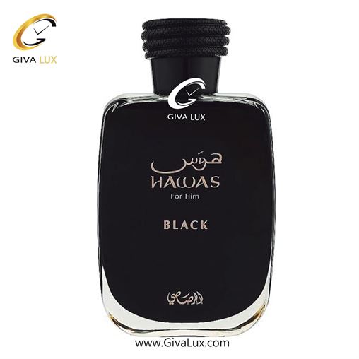  ادو پرفیوم  مردانه رصاصی | Rasasi اورجینال مدل Hawas La Mer | هوس لا مر حجم  100 میل Hawas Black-1.jpg